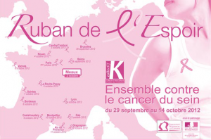 Ruban de l'Espoir 2012 - 17 villes étapes