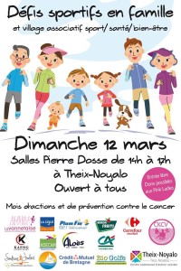 affiche défis sportis en famille - theix